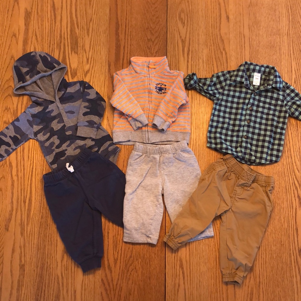 Carter’s baby boy outfit bundle